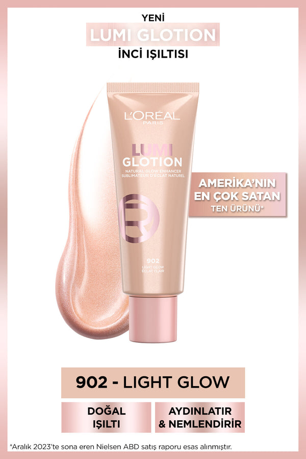 L'Oréal Paris Glotion All-In-One Doğal Işıltı Aydınlatıcı 902 Light Glow 40 ml