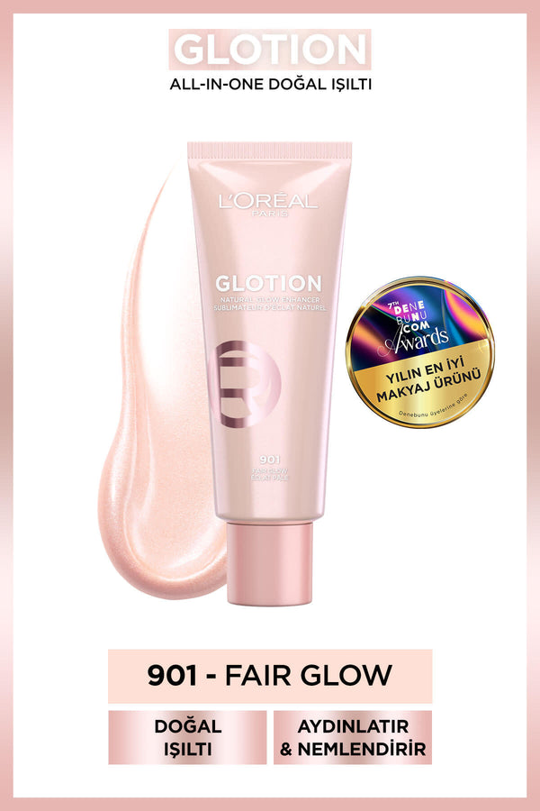 L'Oréal Paris Glotion All-In-One Doğal Işıltı Aydınlatıcı 901 Fair Glow 40 ml