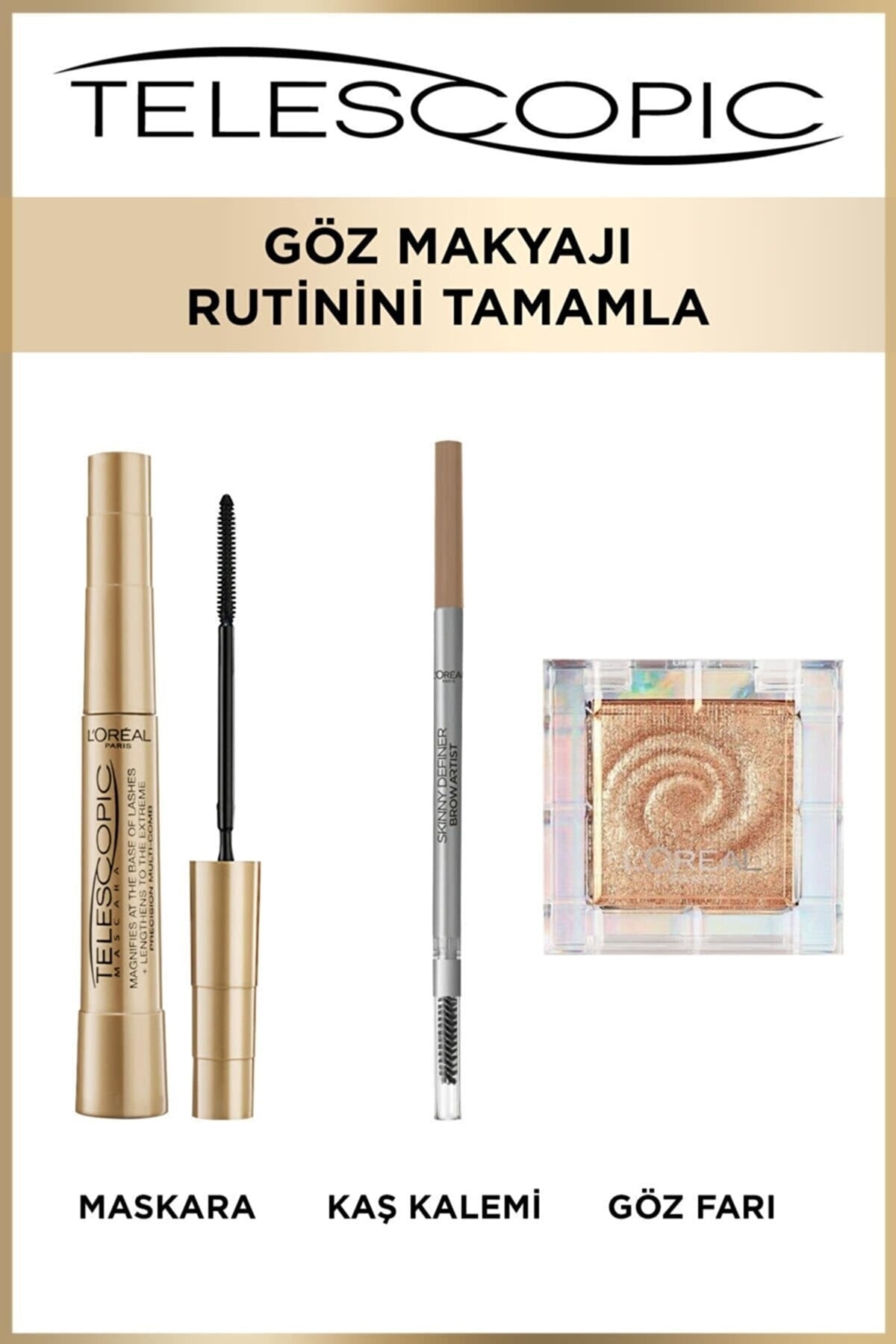 L'Oréal Paris Telescopic Gold Maskara Siyah 8