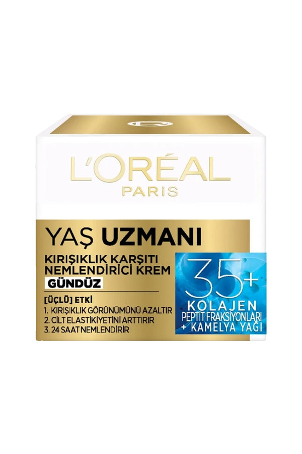 L'Oréal Paris Yaş Uzmanı 35+ Kolajen Kırışıklık Karşıtı Nemlendirici Gündüz Kremi 50 ml