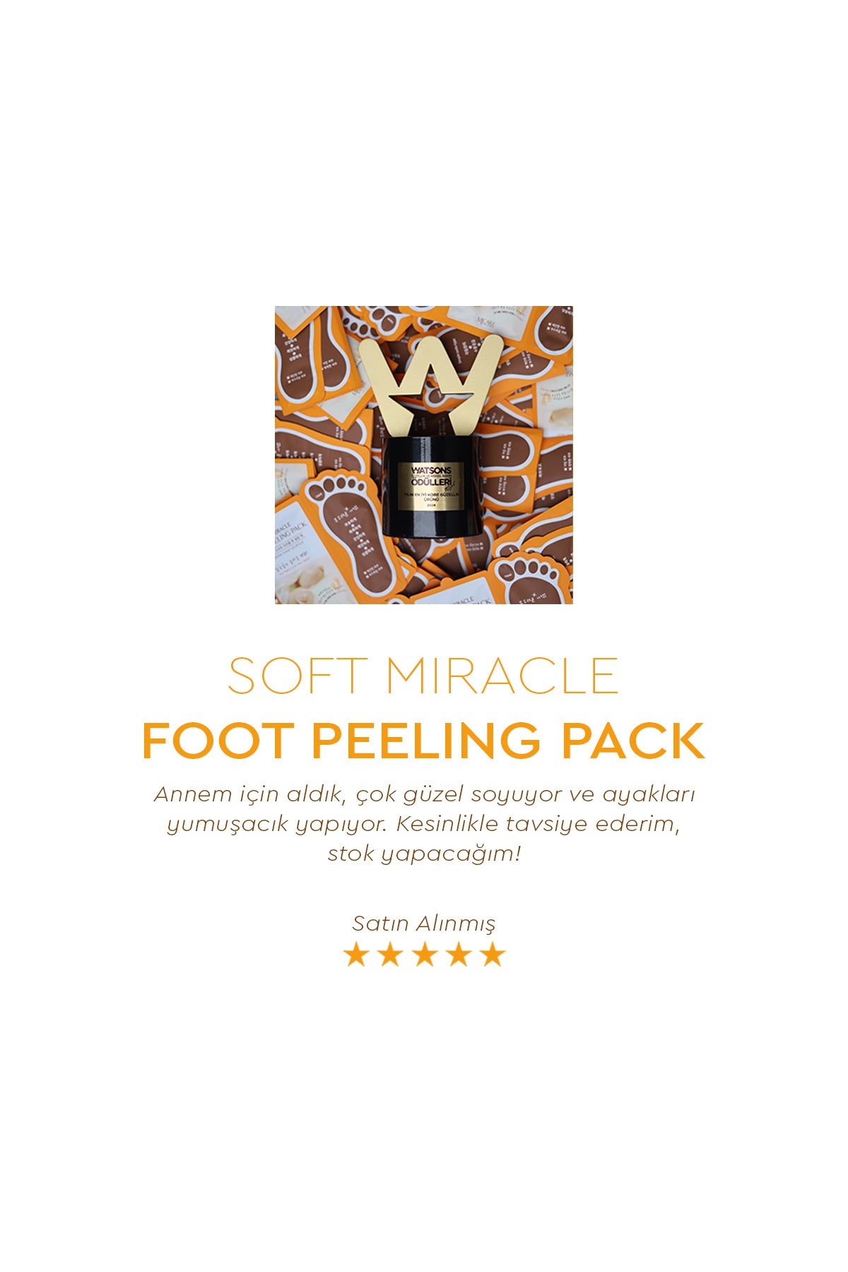 Miracle Foot Peeling Pack - Çorap Tipi Ayak Peeling Maskesi 3'lü