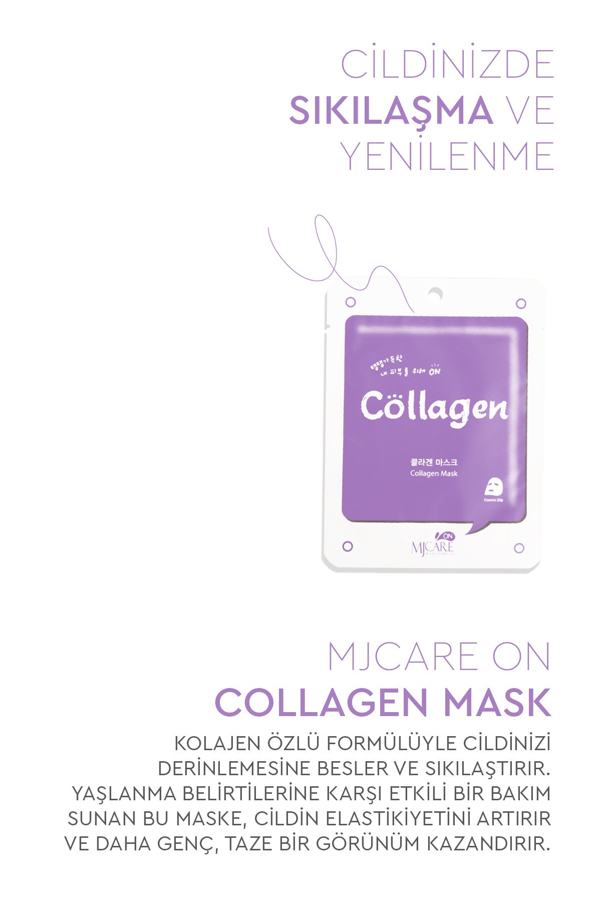 On Collagen Mask Kolajen Özlü Yüz Maskesi 10'lu