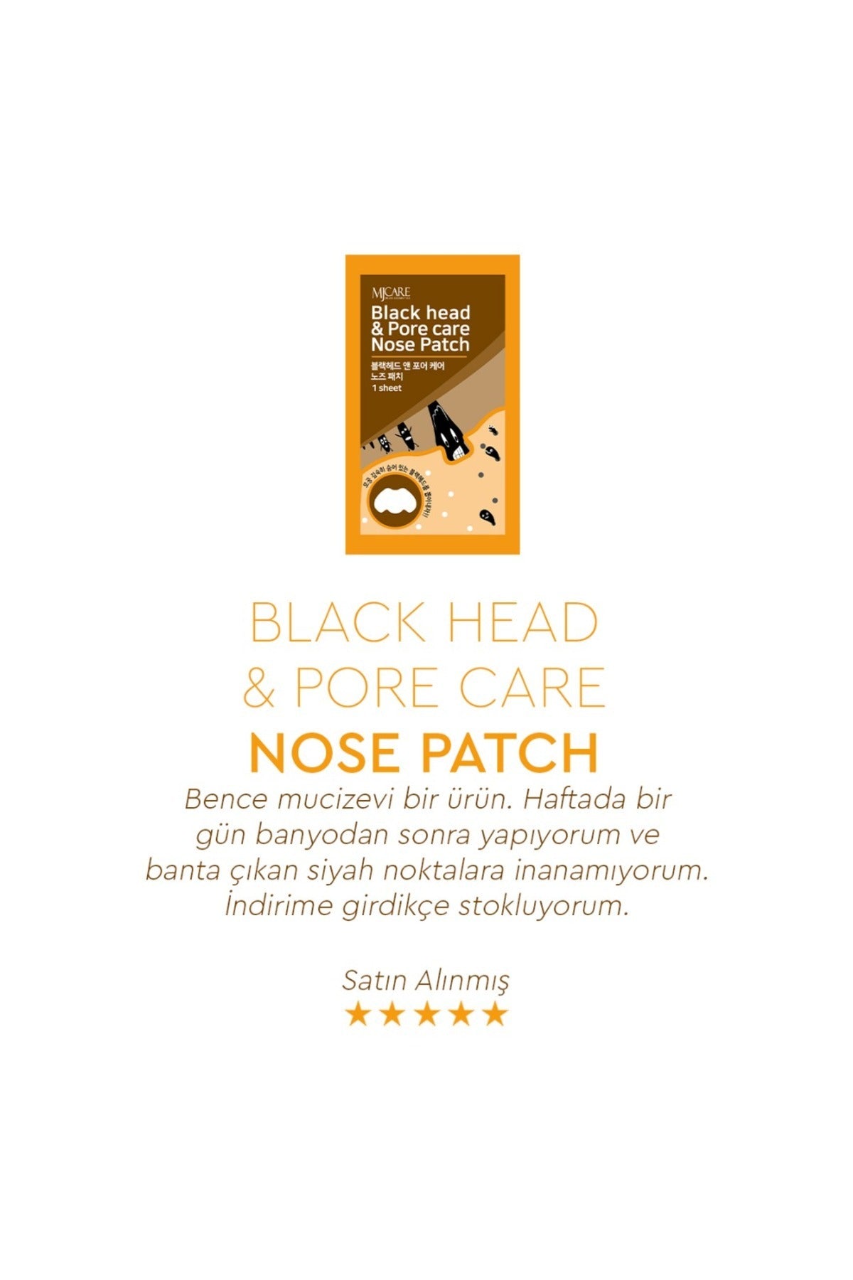 Nose Pack Siyah Nokta Ve Gözenek Bakımı I?çin Burun Bandı