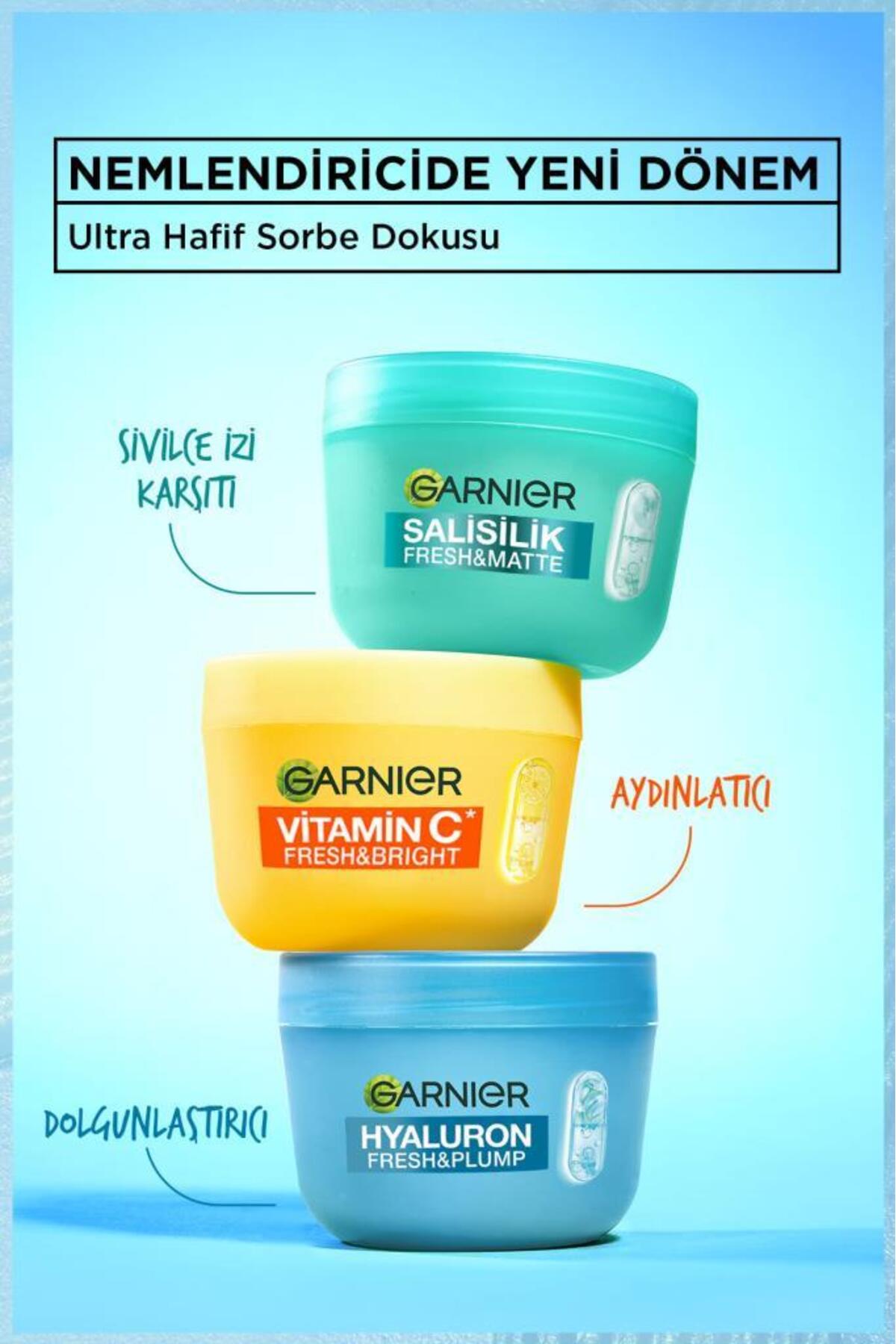 Garnier Hyaluron Fresh & Plump Dolgunlaştıran Nemlendirici Sorbe Yüz Kremi 85 ML, Vegan & Cruelty Free 6