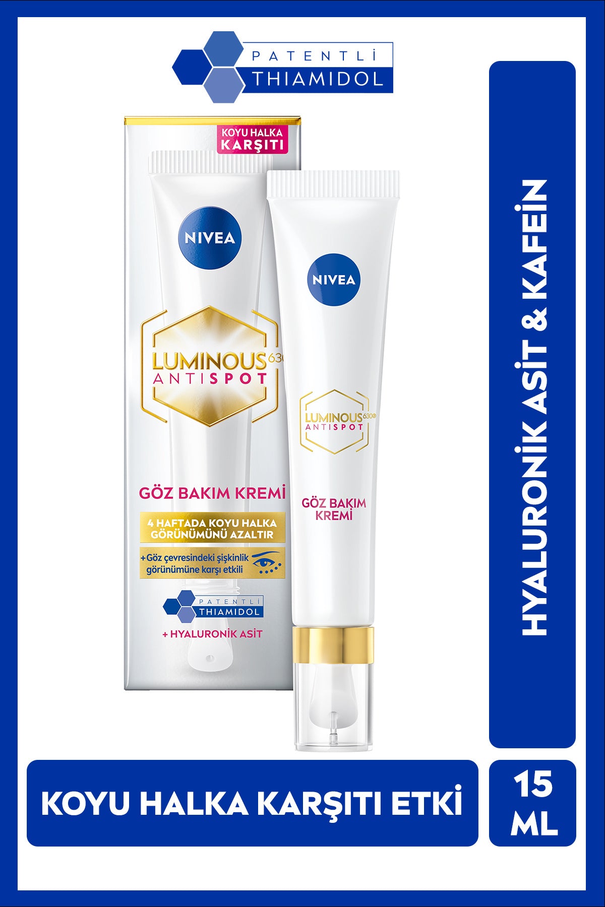 Luminous630 Koyu Halka Karşıtı Göz Bakım Kremi 15 ml,Nemlendirici,Thiamidol,Hyaluronik Asit