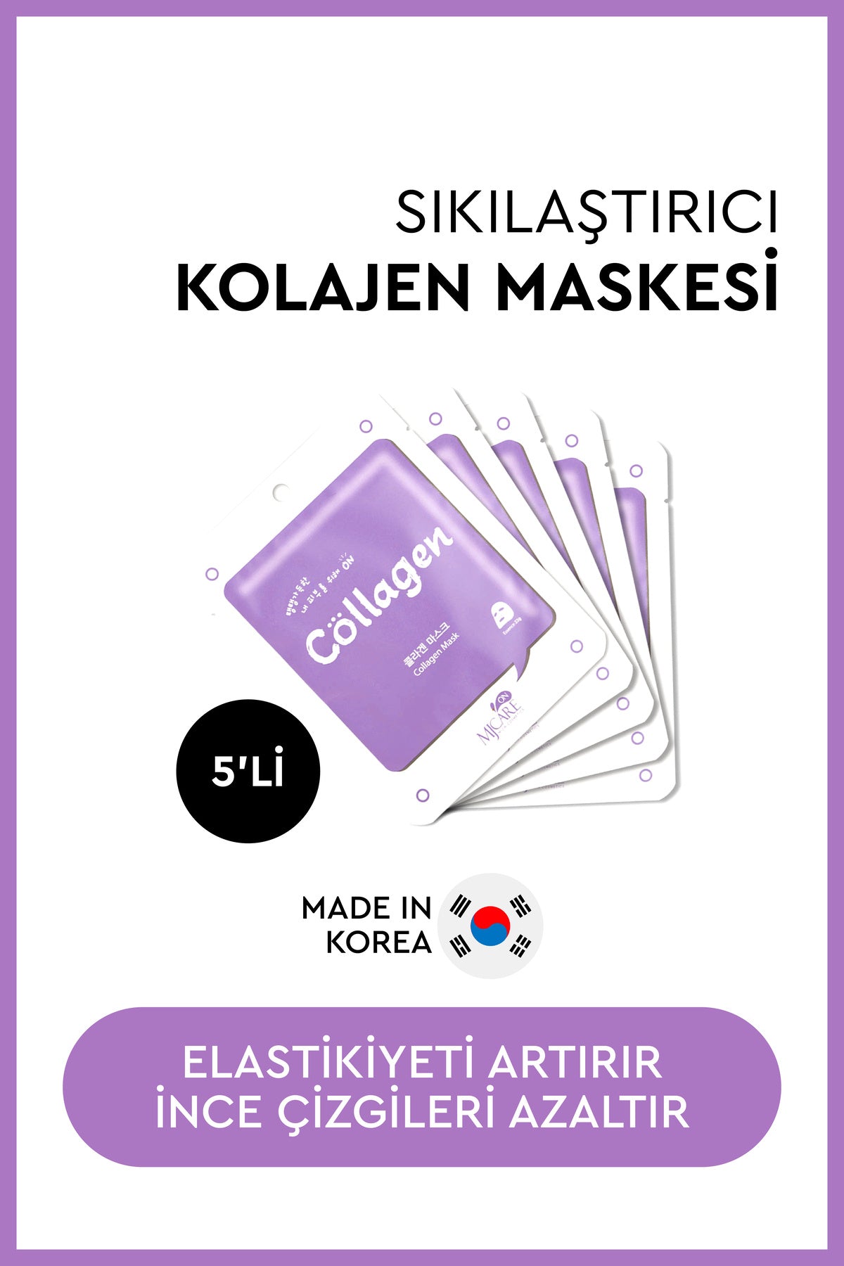 On Collagen Mask - Kolajen Özlü Yüz Maskesi 5'li