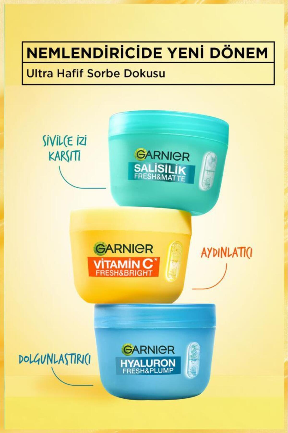 Garnier C Vitamini Fresh & Bright Aydınlatıcı Nemlendirici Sorbe Yüz Kremi 85 ML, Vegan & Cruelty Free 6