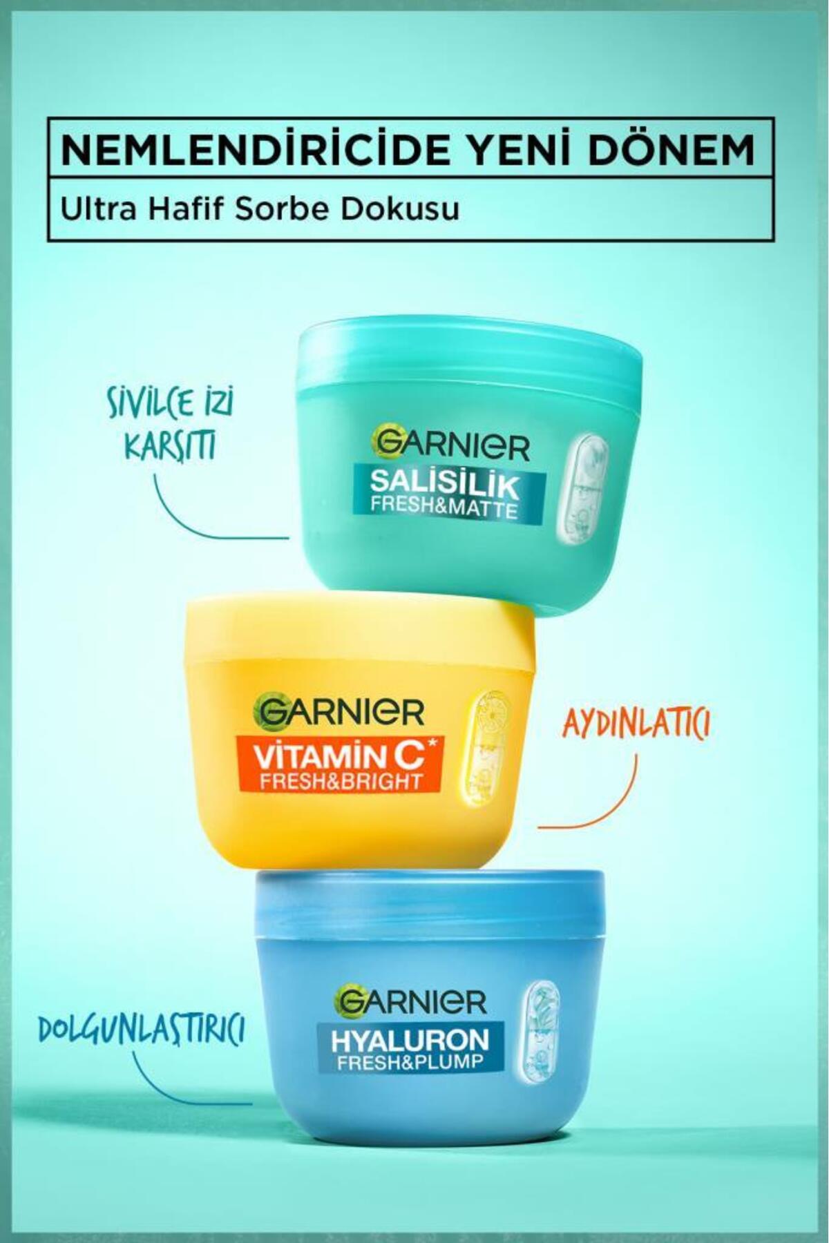 Garnier Salisilik Fresh & Matte SİVİLCE İzi Karşıtı Nemlendirici Sorbe Yüz Kremi 85 ML, Vegan 6