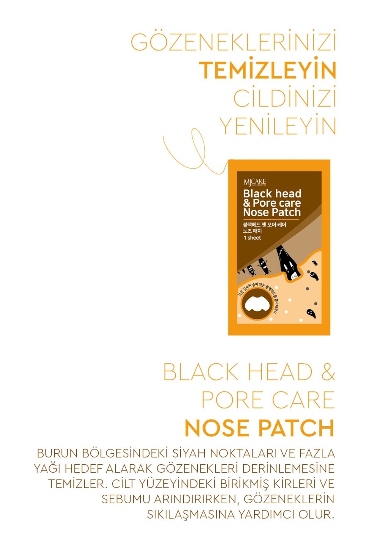 Nose Pack Siyah Nokta Ve Gözenek Bakımı I?çin Burun Bandı
