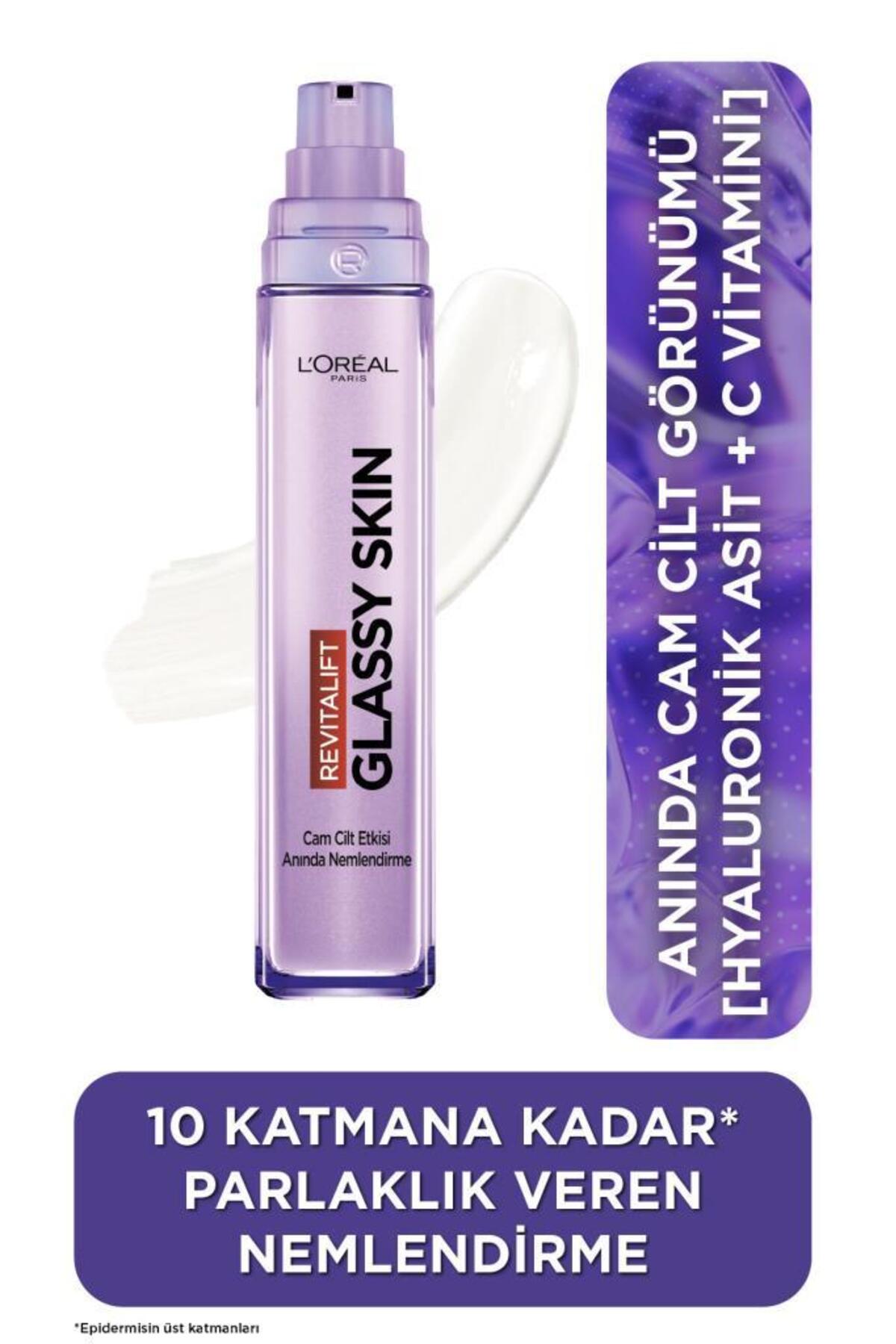 L'Oréal Paris Revitalift Filler Glassy Skin Cam Cilt Görünümü Veren[Hyaluronik Asit] İçeren Nemlendirici Krem 50ml