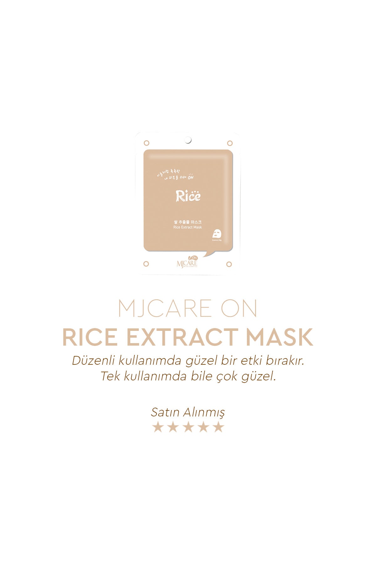 On Rice Extract Mask - Pirinç Özlü Yüz Maskesi