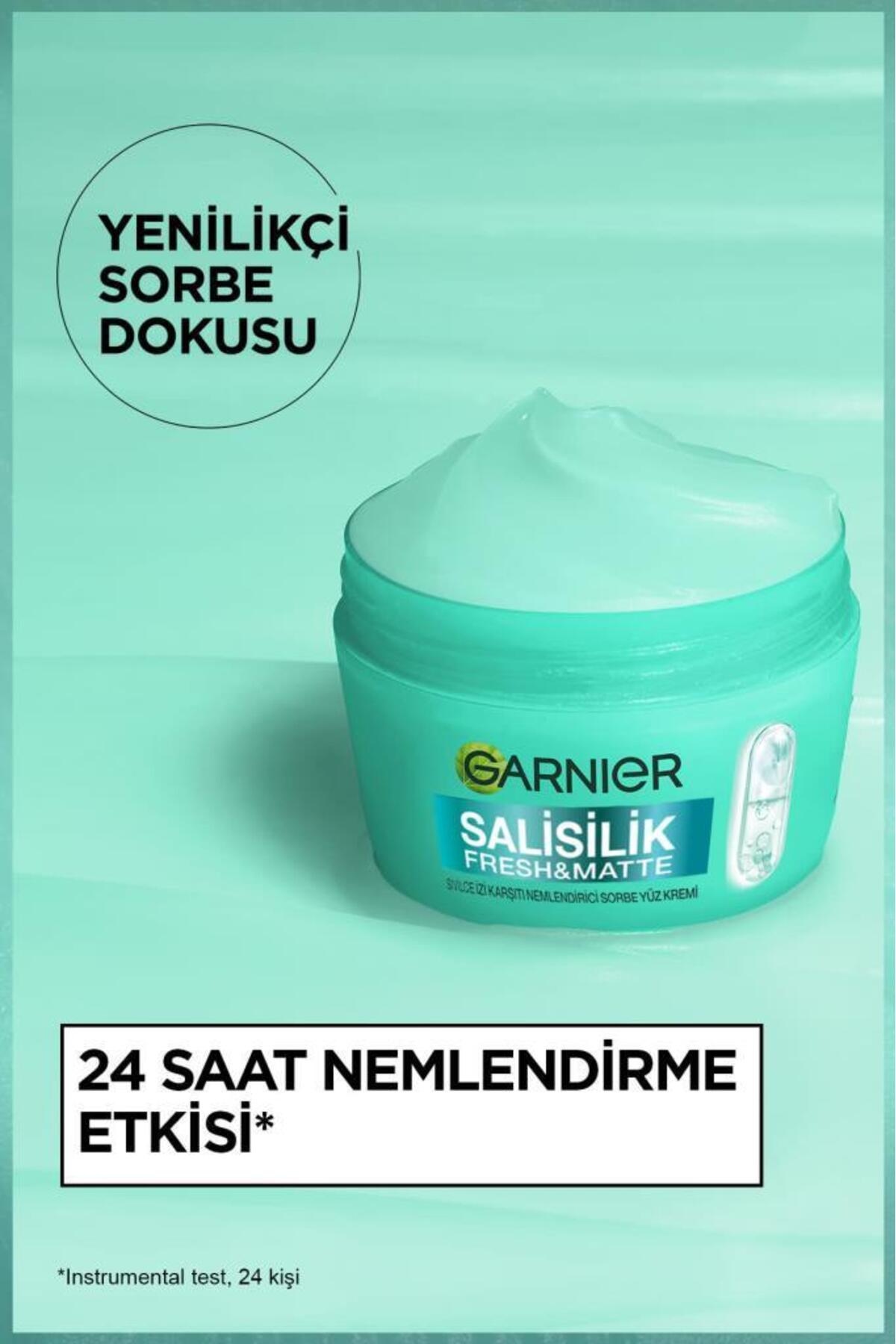 Garnier Salisilik Fresh & Matte SİVİLCE İzi Karşıtı Nemlendirici Sorbe Yüz Kremi 85 ML, Vegan 2