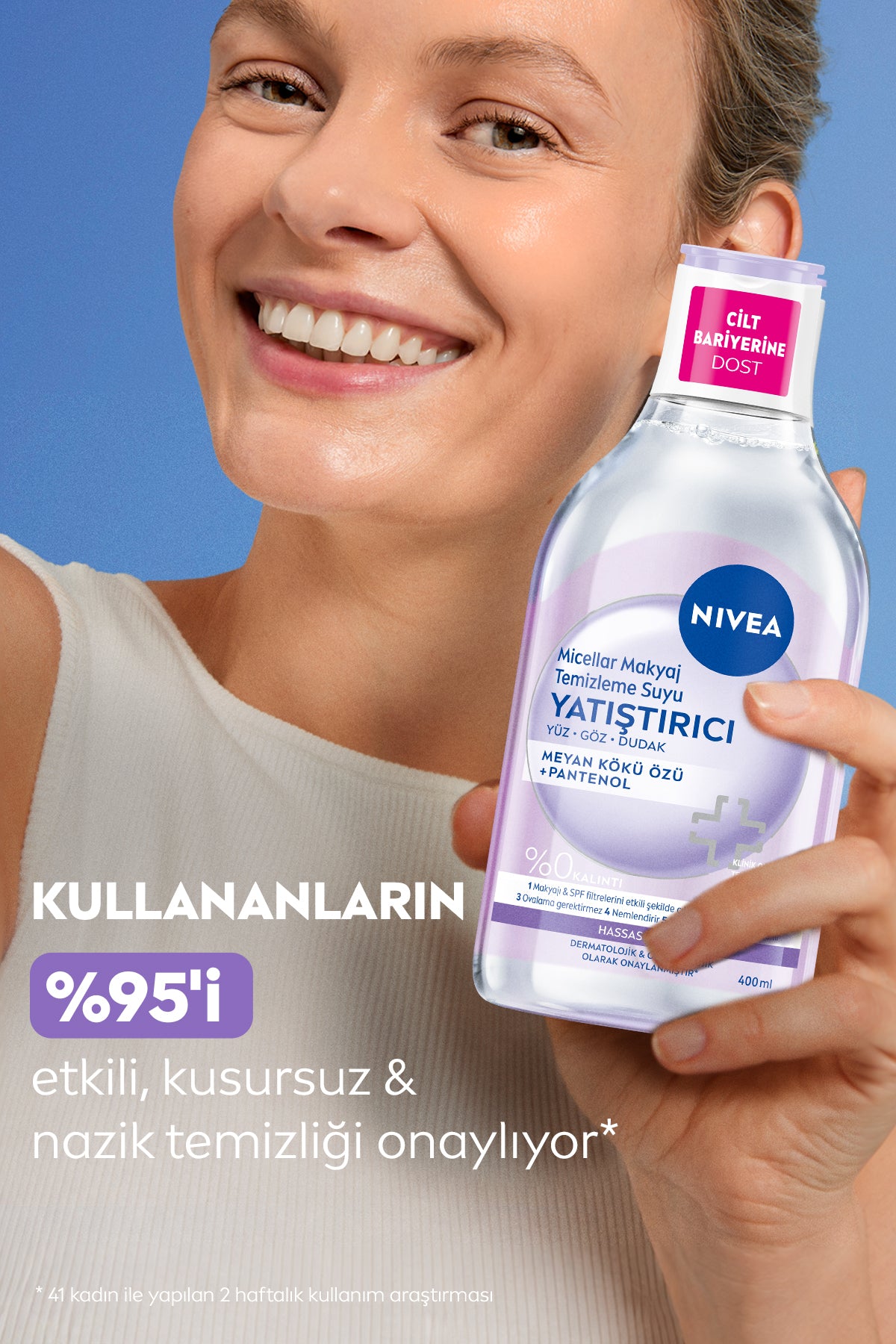 Yatıştırıcı Micellar Makyaj Temizleme Suyu 400ml, Yüz Göz ve Dudak, Kızarıklık Karşıtı, Hassas Cilt 4