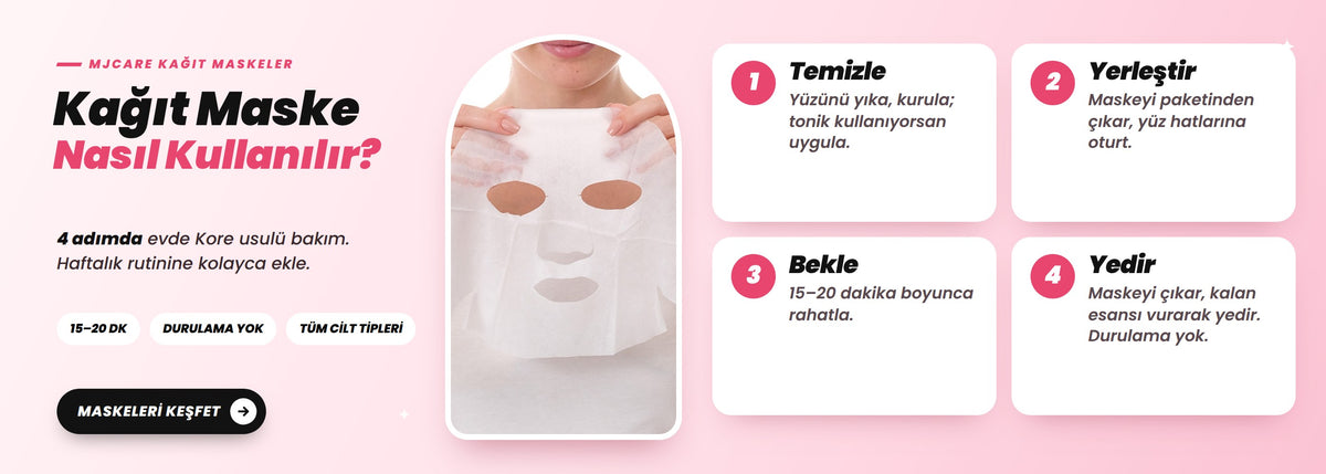 Kağıt maske nasıl uygulanır - 4 adım