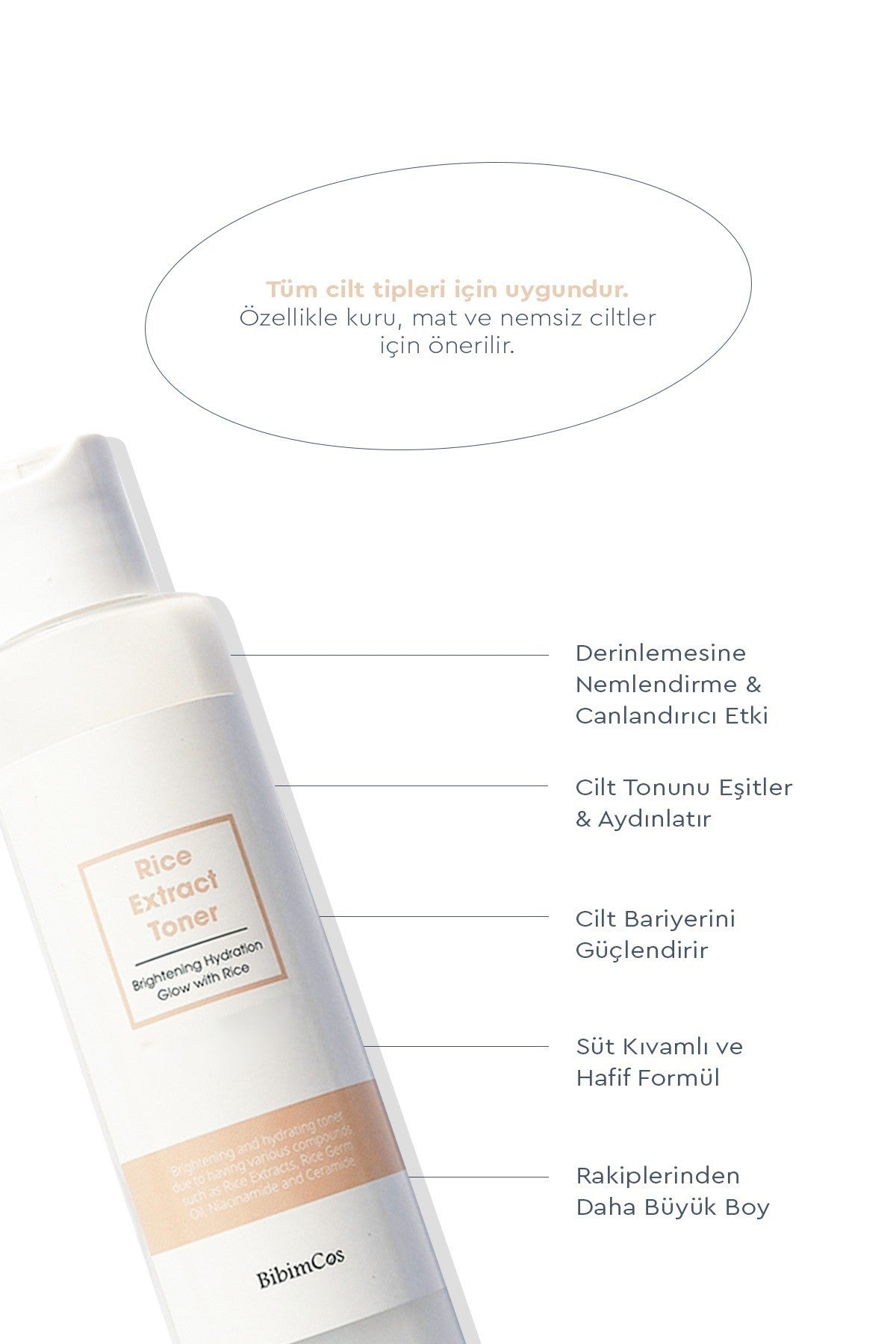 Rice Extract Toner 30ml Pirinç Özlü Tonik