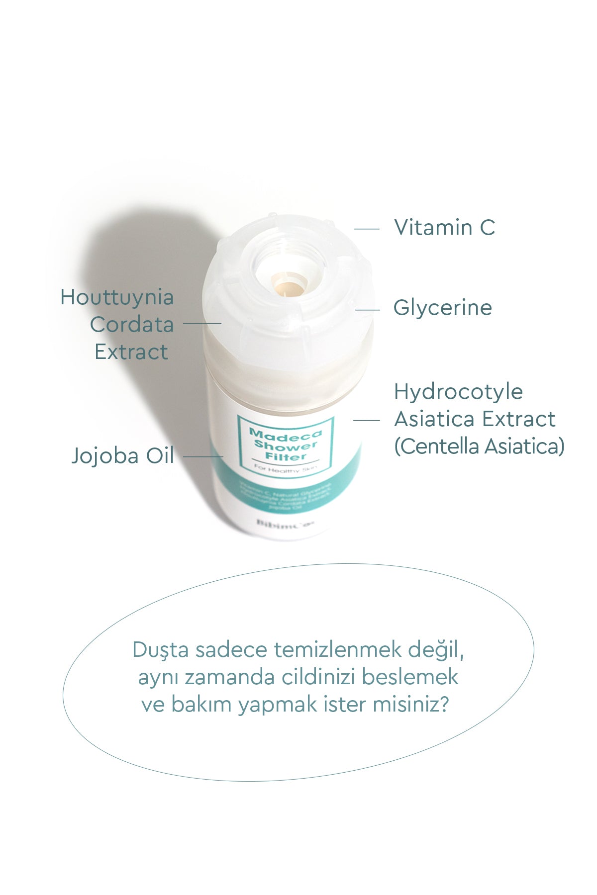Mini Duş Başlığı + Madeca Duş Filtresi