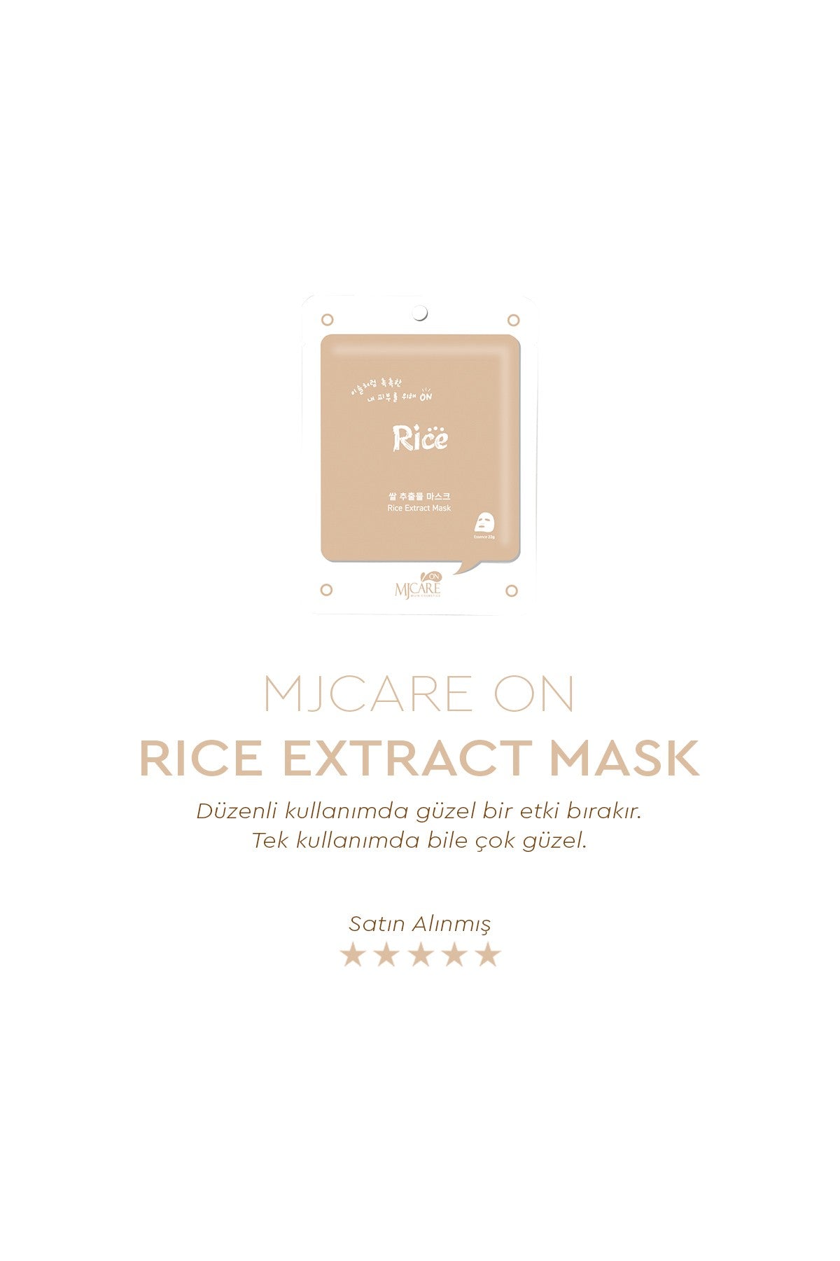 On Rice Extract Mask- Pirinç Özlü Yüz Maskesi