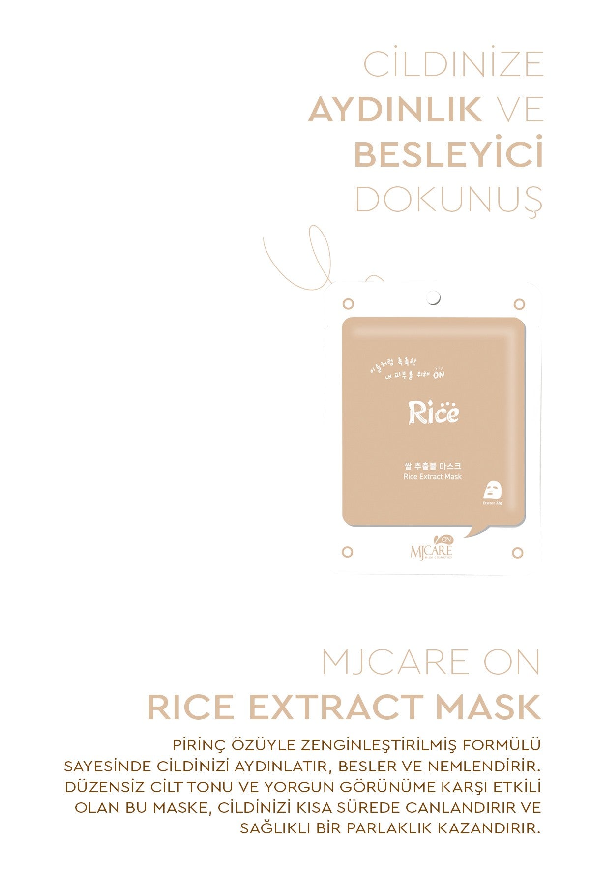 On Rice Extract Mask- Pirinç Özlü Yüz Maskesi