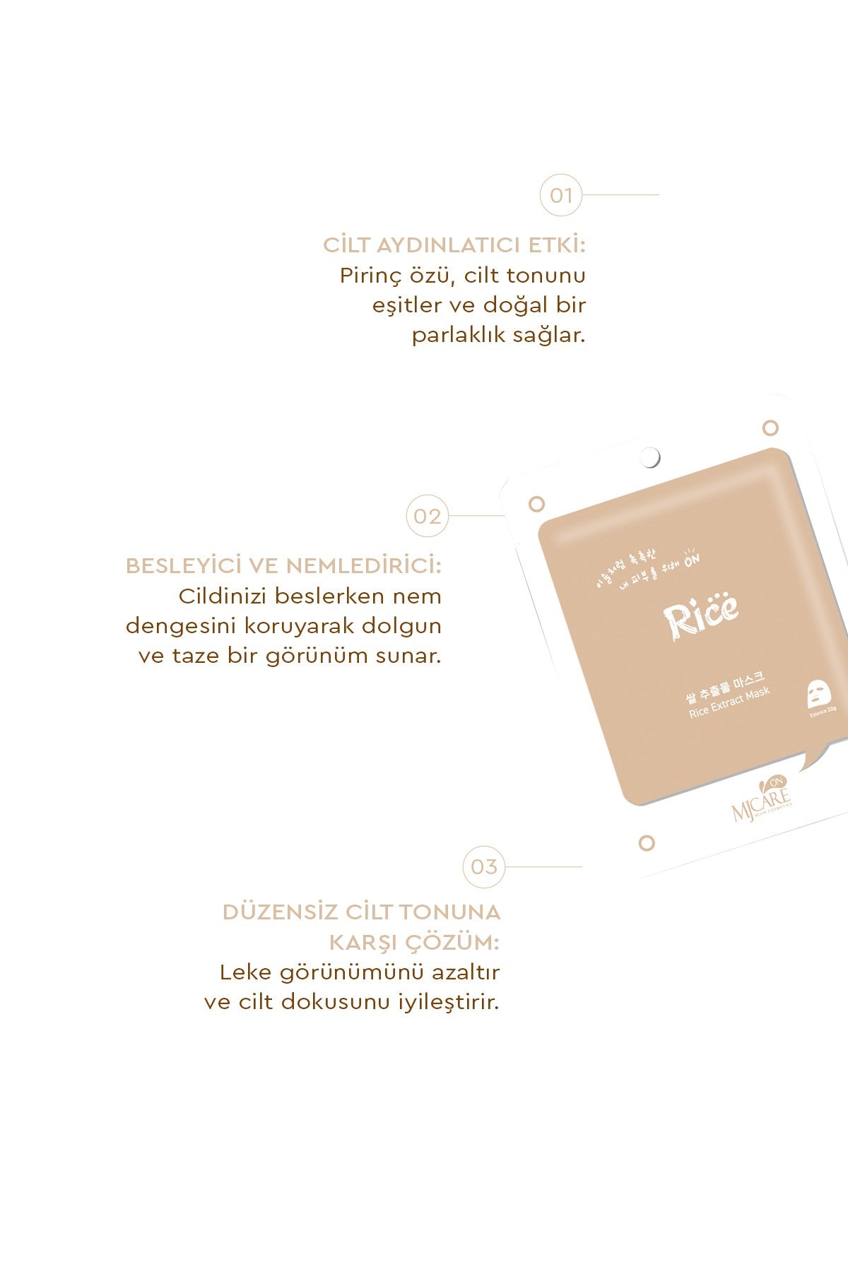On Rice Extract Mask- Pirinç Özlü Yüz Maskesi