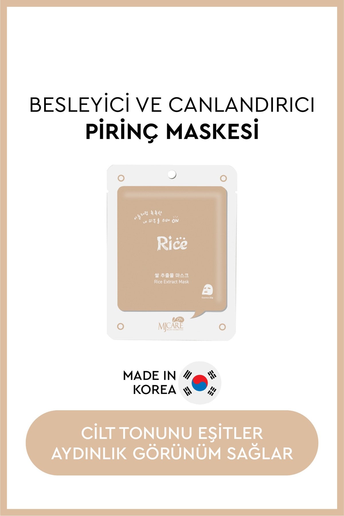 On Rice Extract Mask- Pirinç Özlü Yüz Maskesi