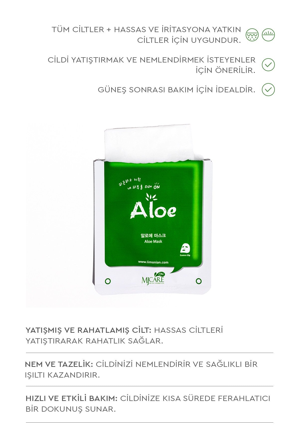 On Aloe Vera Özlü Yüz Maskesi