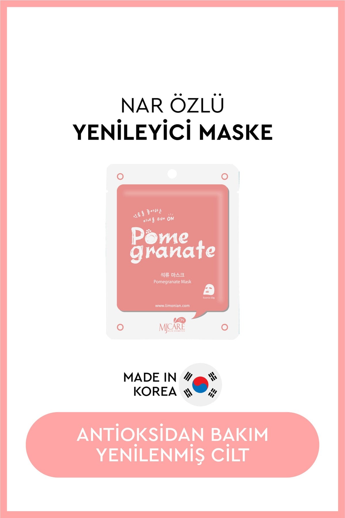 On Pomegranate Mask - Nar Özlü Yüz Maskesi