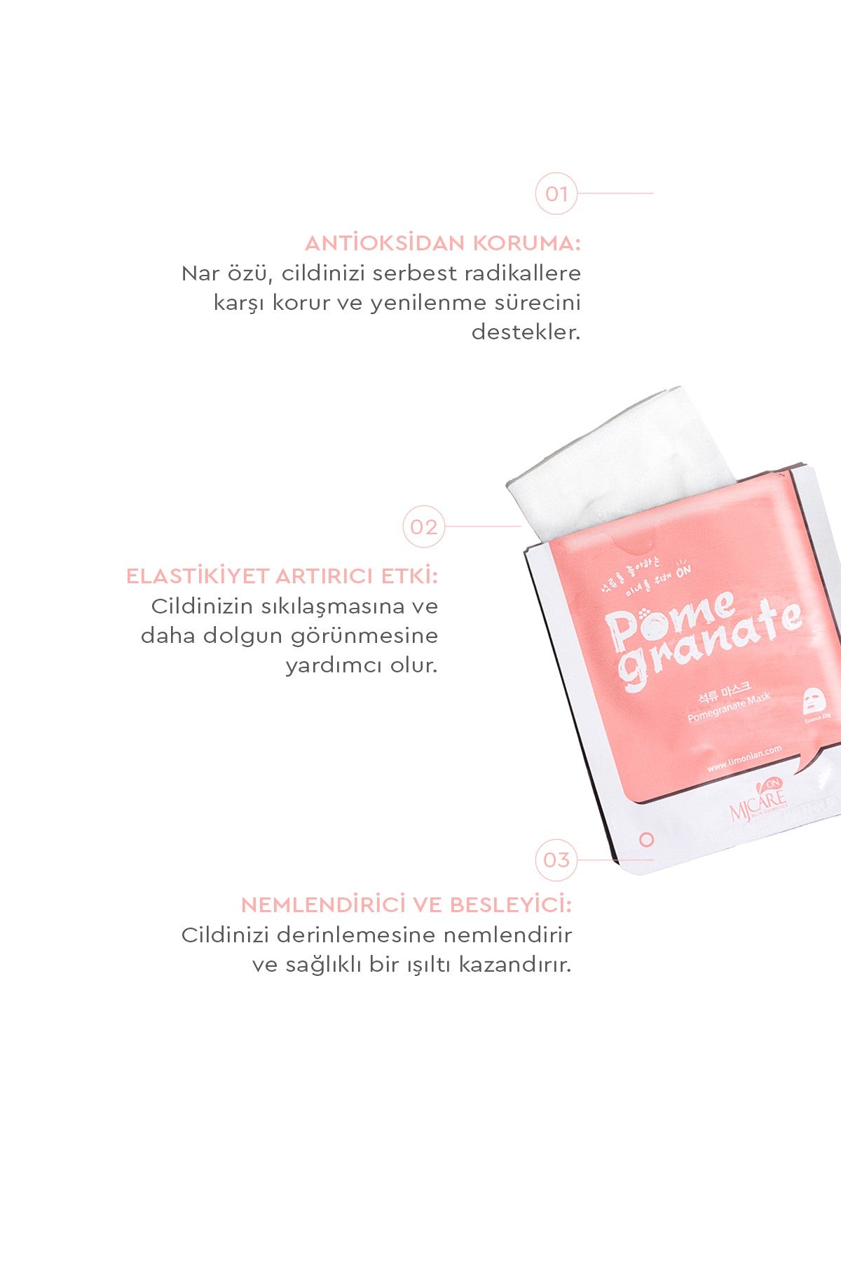 On Pomegranate Mask - Nar Özlü Yüz Maskesi