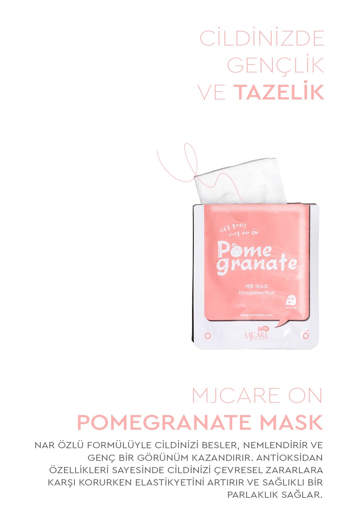 On Pomegranate Mask - Nar Özlü Yüz Maskesi