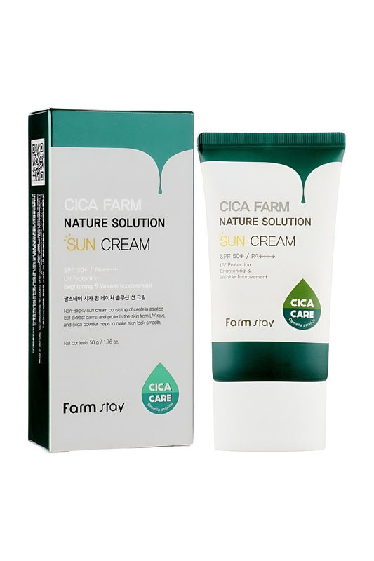 Cica Farm Yatıştırıcı Ve Kırışıklık Karşıtı Güneş Kremi SPF50+ 50gr