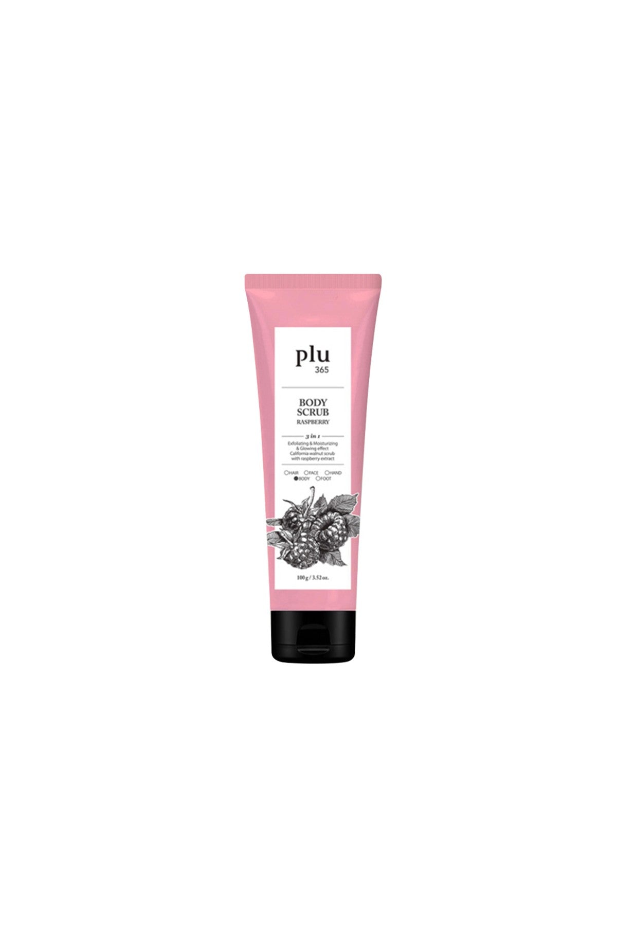 Plu365 Body Scrub Roseberry 100gr - Kırmızı Meyveli Vücut Peelingi