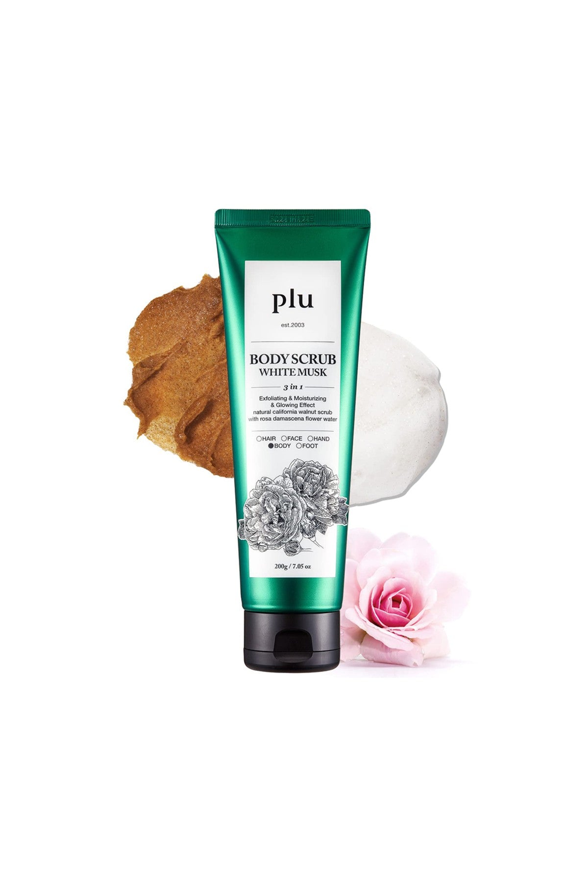 Original Body Scrub White Musk 200g - Beyaz Miskli Vücut Peelingi