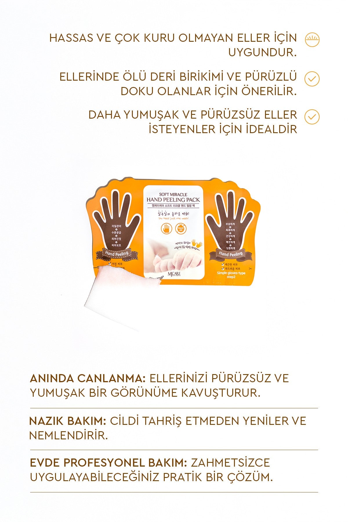 MJCare Hand Peeling exfoliating hand peel mask – detail 3