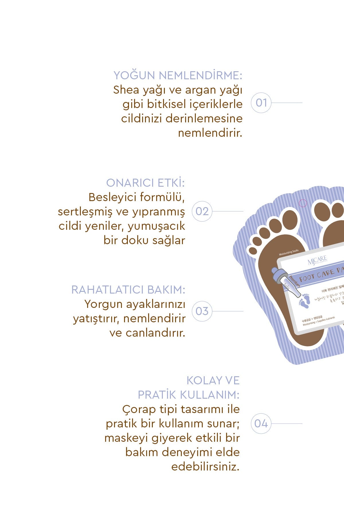 Çorap Tipi Ayak Bakım Maskesi