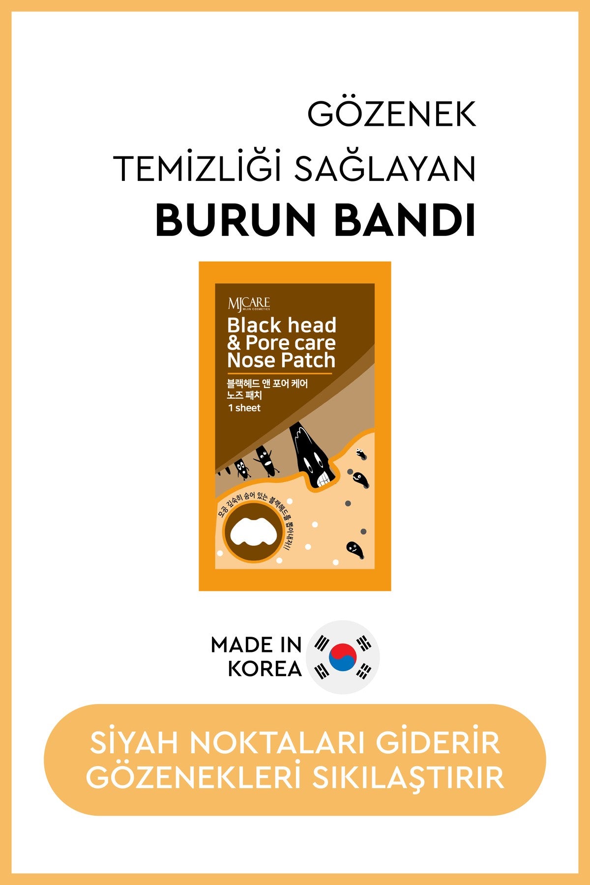 Nose Pack Siyah Nokta Ve Gözenek Bakımı I?çin Burun Bandı