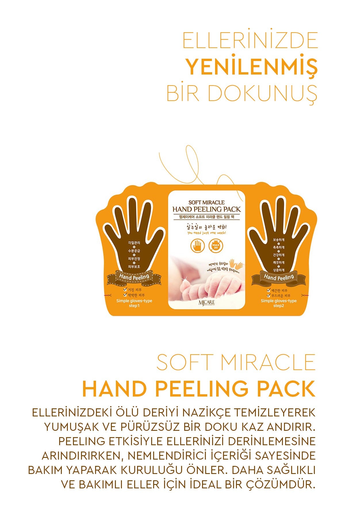 MJCare Hand Peeling exfoliating hand peel mask – detail 2