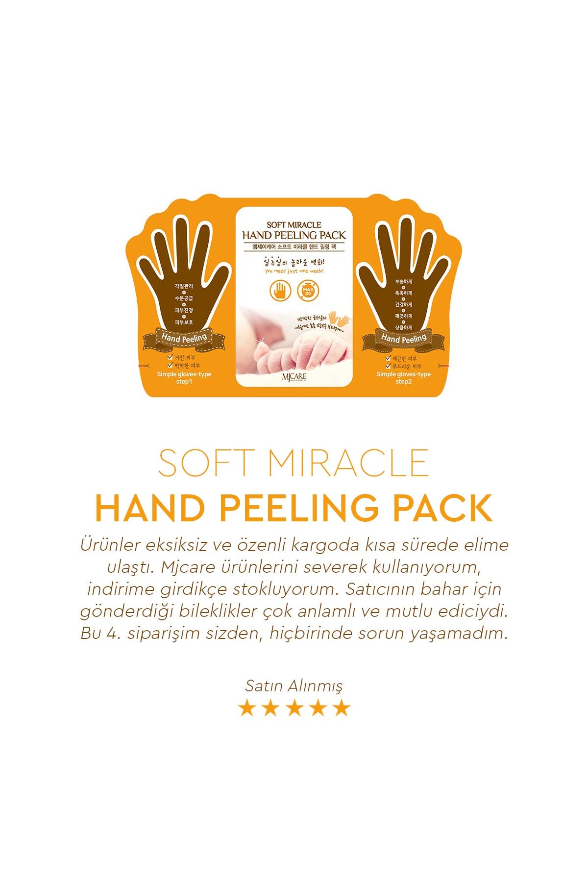 MJCare Hand Peeling exfoliating hand peel mask – detail 5