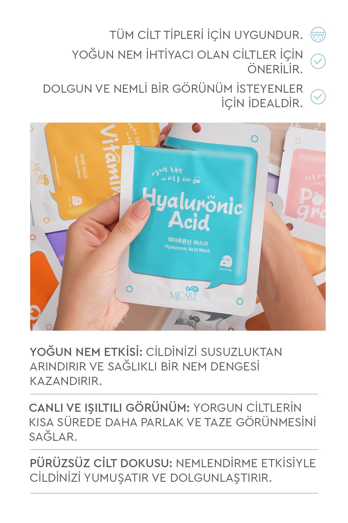 On Hyaluronic Acid Mask - Hyalüronik Asit Özlü Yüz Maskesi