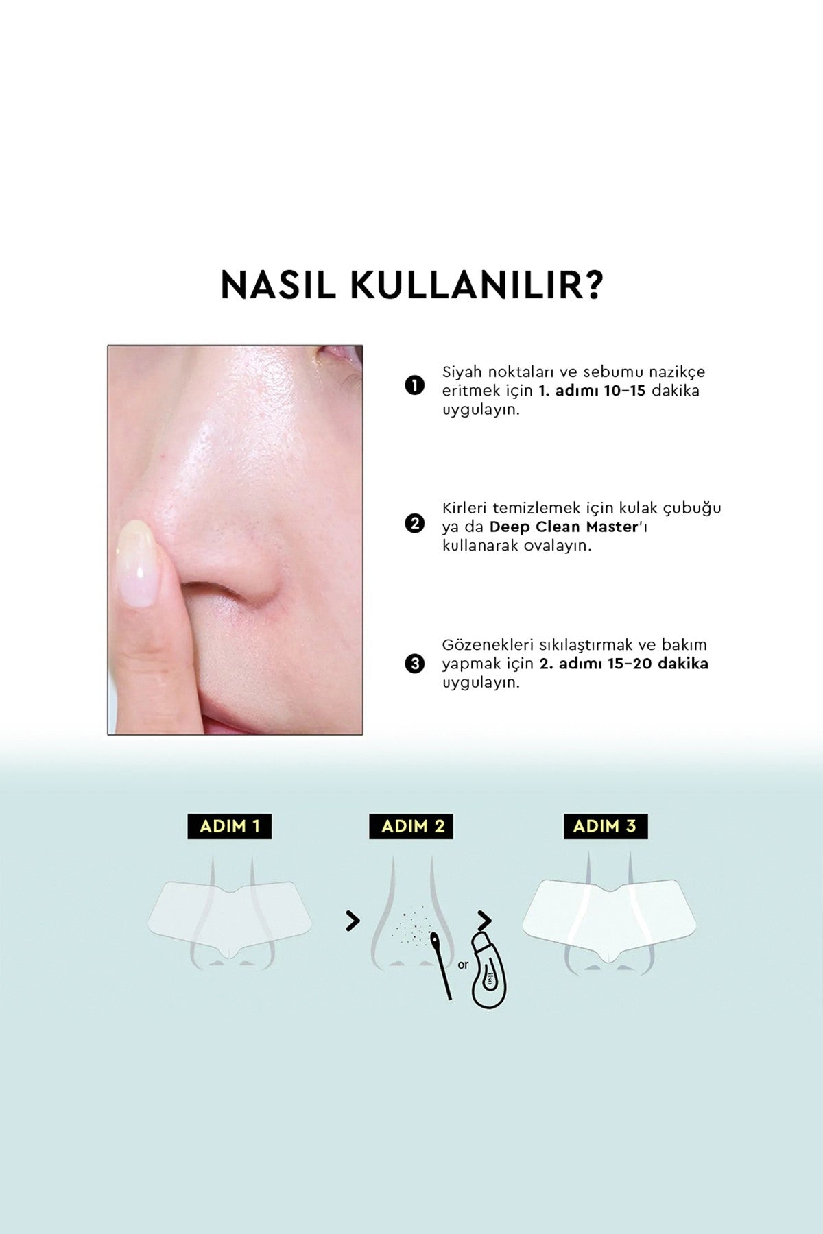 Ilso Natural Mild Clear Nose Patch 2 Step - 2 Aşamalı Burun Maskesi