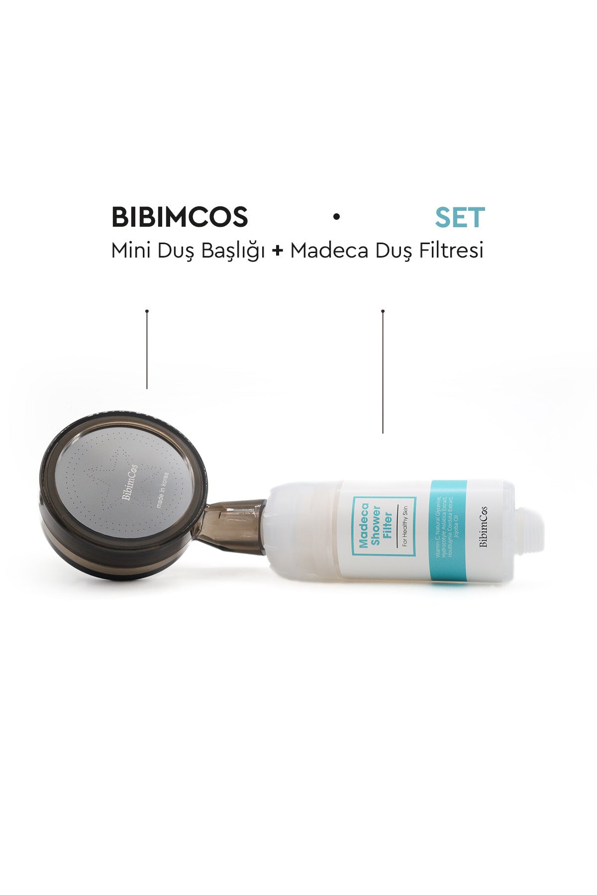 Mini Duş Başlığı + Madeca Duş Filtresi