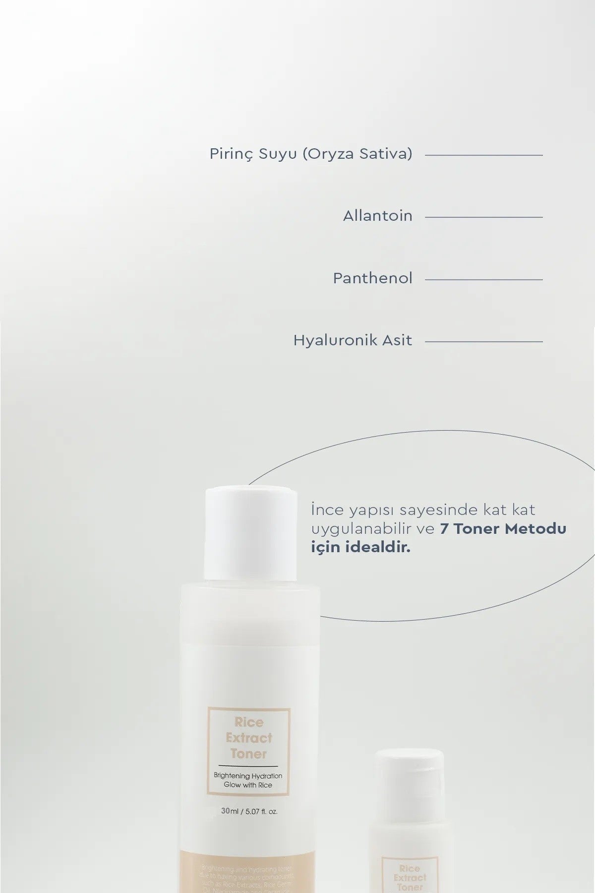 Rice Extract Toner 30ml Pirinç Özlü Tonik