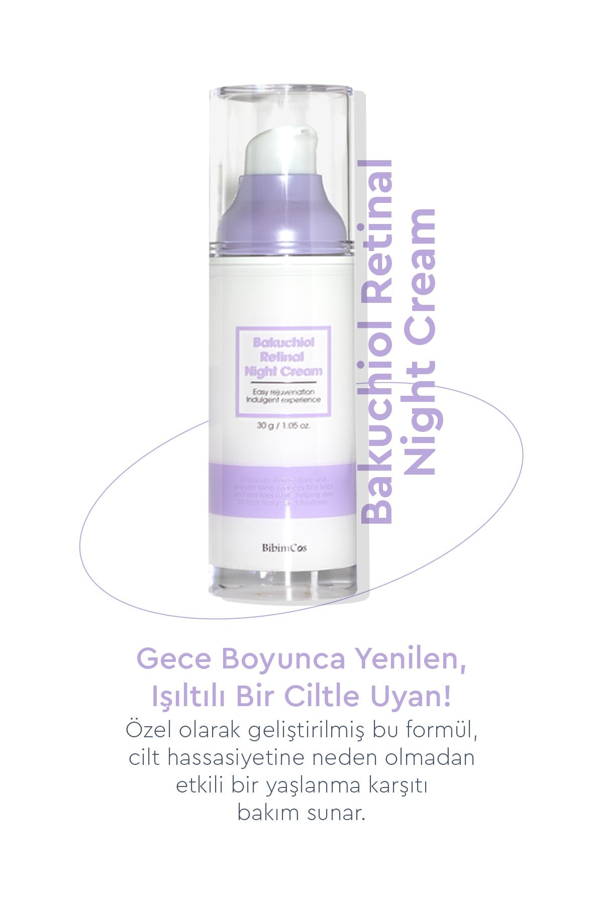 Retinal & Bakuchiol Destekli Yenileyici Gece Kremi 30g
