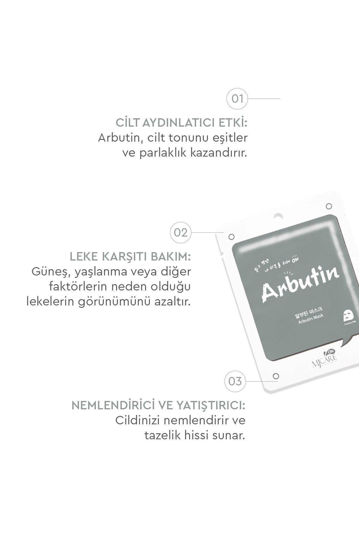 On Arbutin Mask - Arbutin Özlü Yüz Maskesi 10'lu