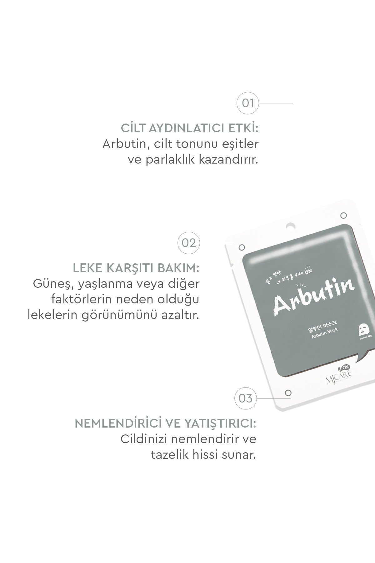 On Arbutin Mask - Arbutin Özlü Yüz Maskesi 5'li