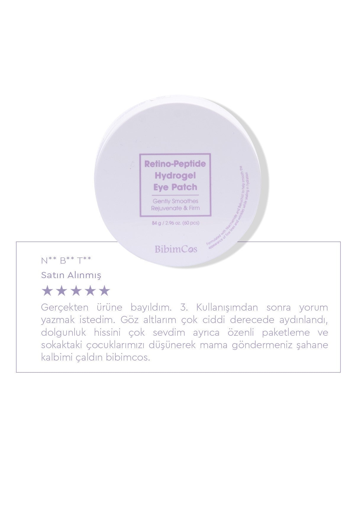 Retino-peptide Hydrogel Eye Patch - Göz Maskesi