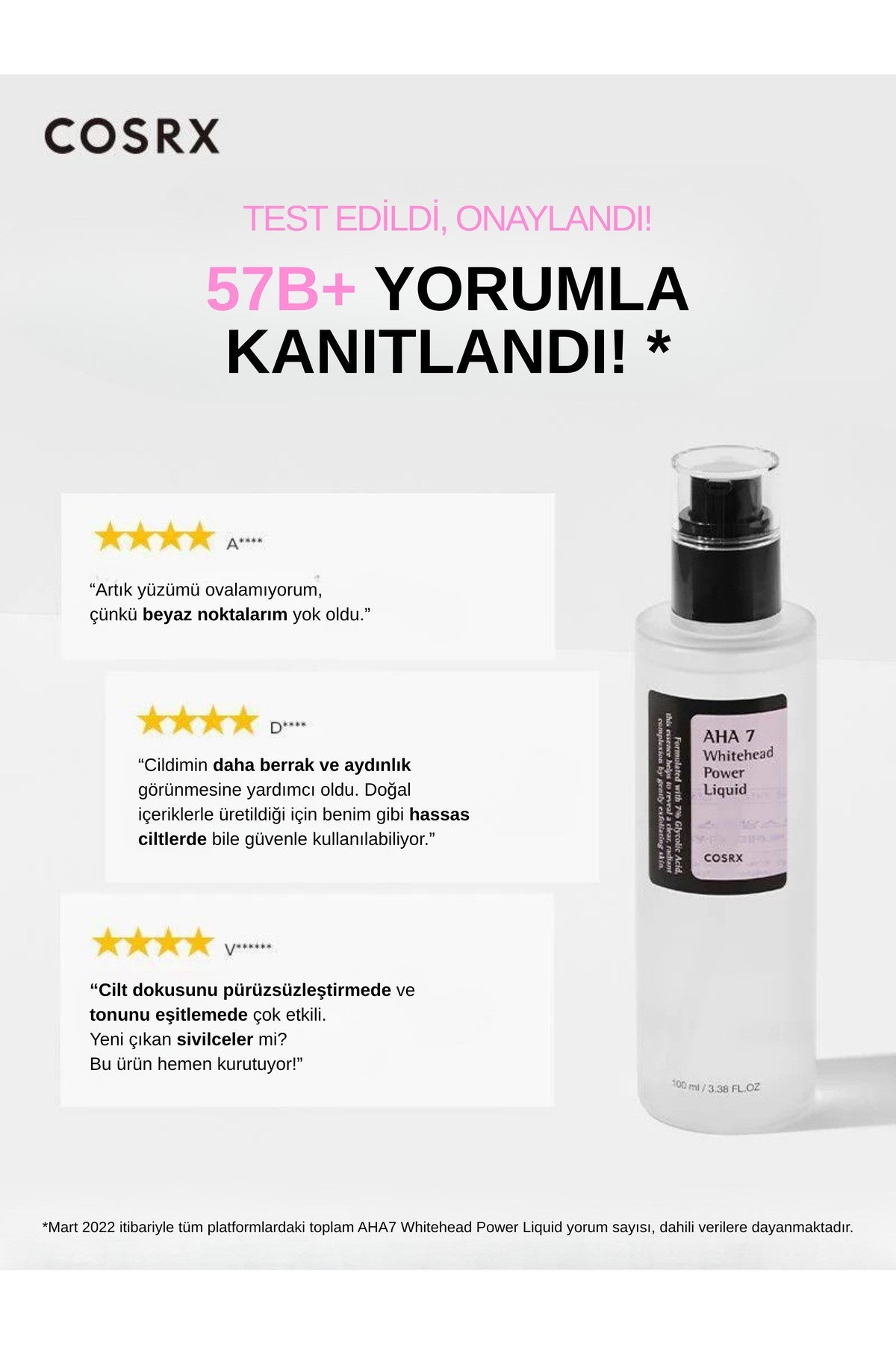 AHA 7 Whitehead Power Liquid – 100ml AHA Asitli Tonik