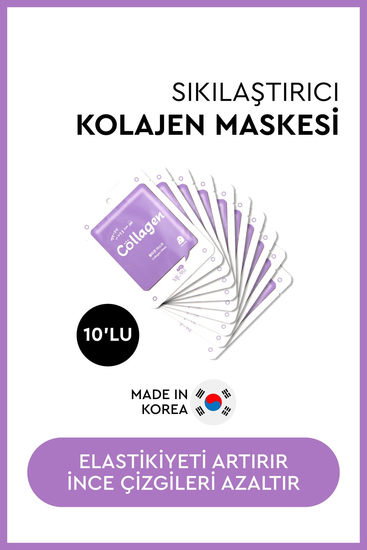 On Collagen Mask Kolajen Özlü Yüz Maskesi 10'lu