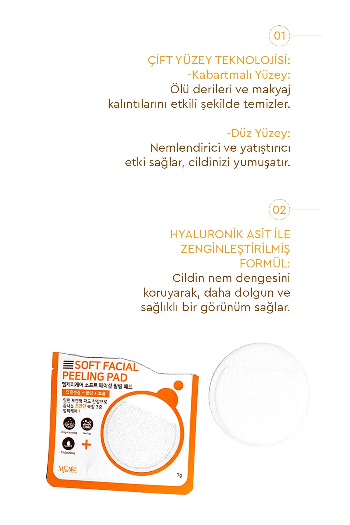 Face Peeling Pad 5'li