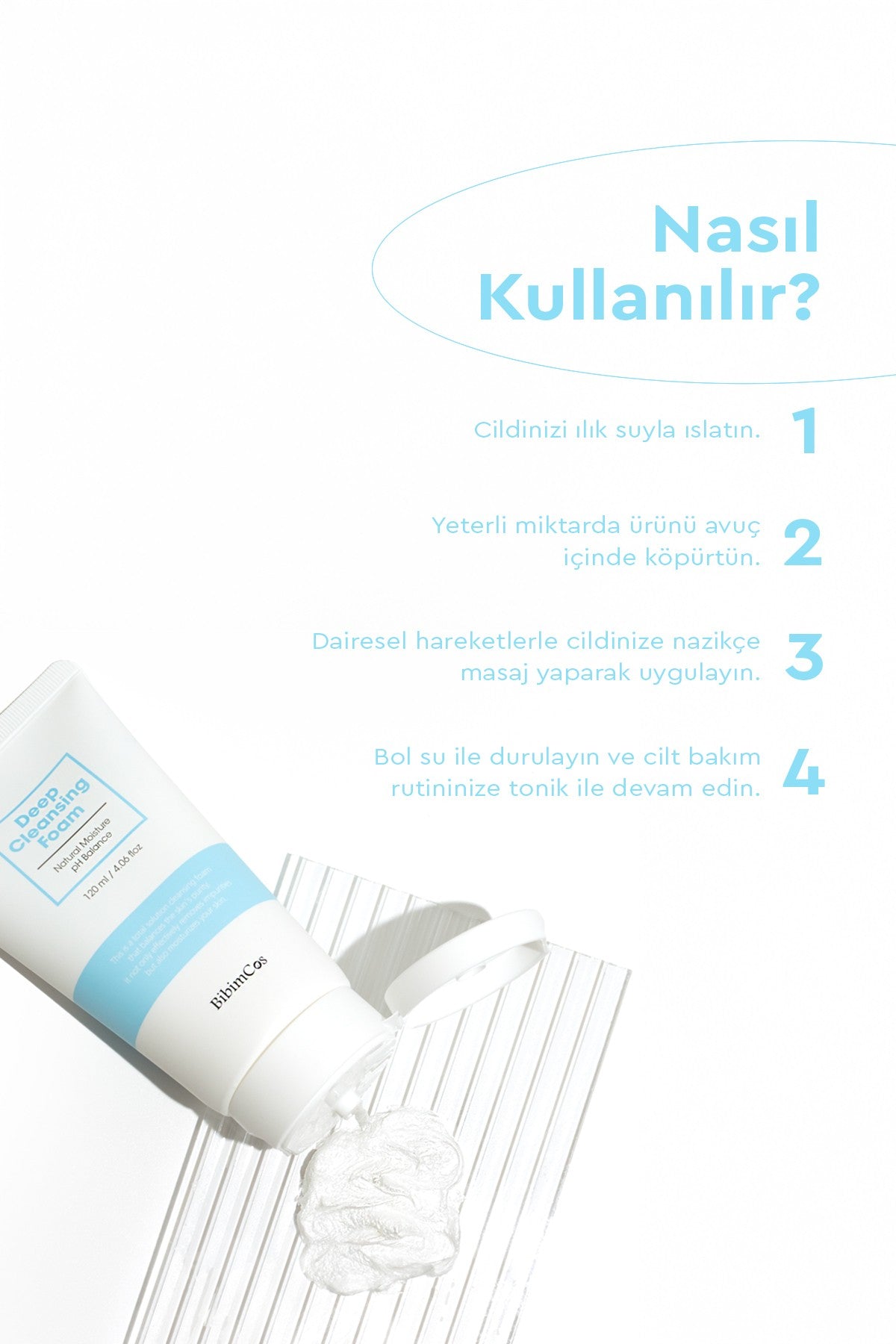 Deep Cleansing Foam 120ml – Yüz Temizleyici Köpük