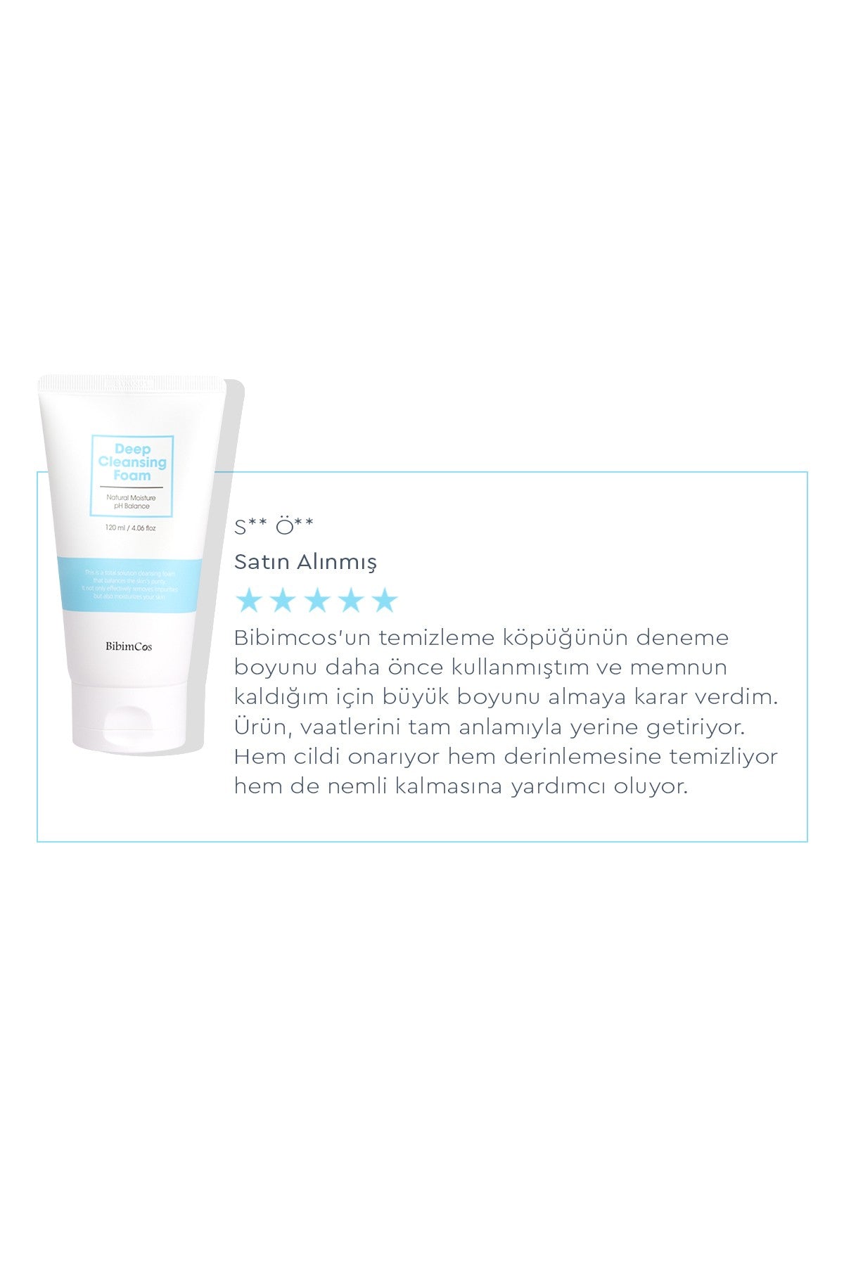 Deep Cleansing Foam 120ml – Yüz Temizleyici Köpük