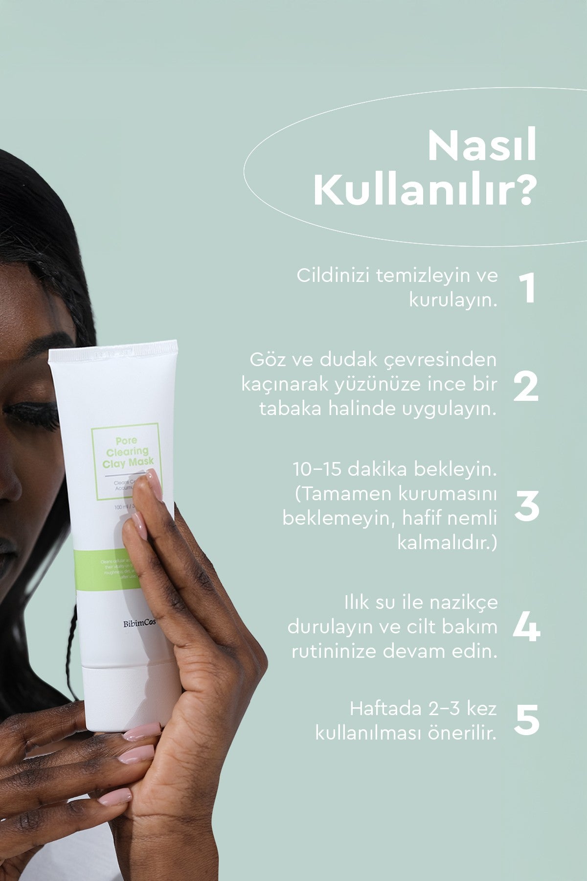 Pore Clearing Clay Mask 100 ml – Gözenek Temizliğine Özel Kil Maskesi